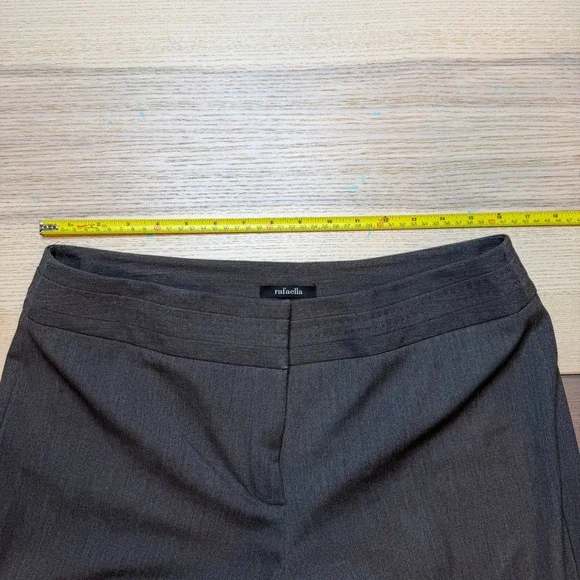 Rafaella Pants Women 12 Dress Pants Wide Leg Gray - Picture 3 of 9